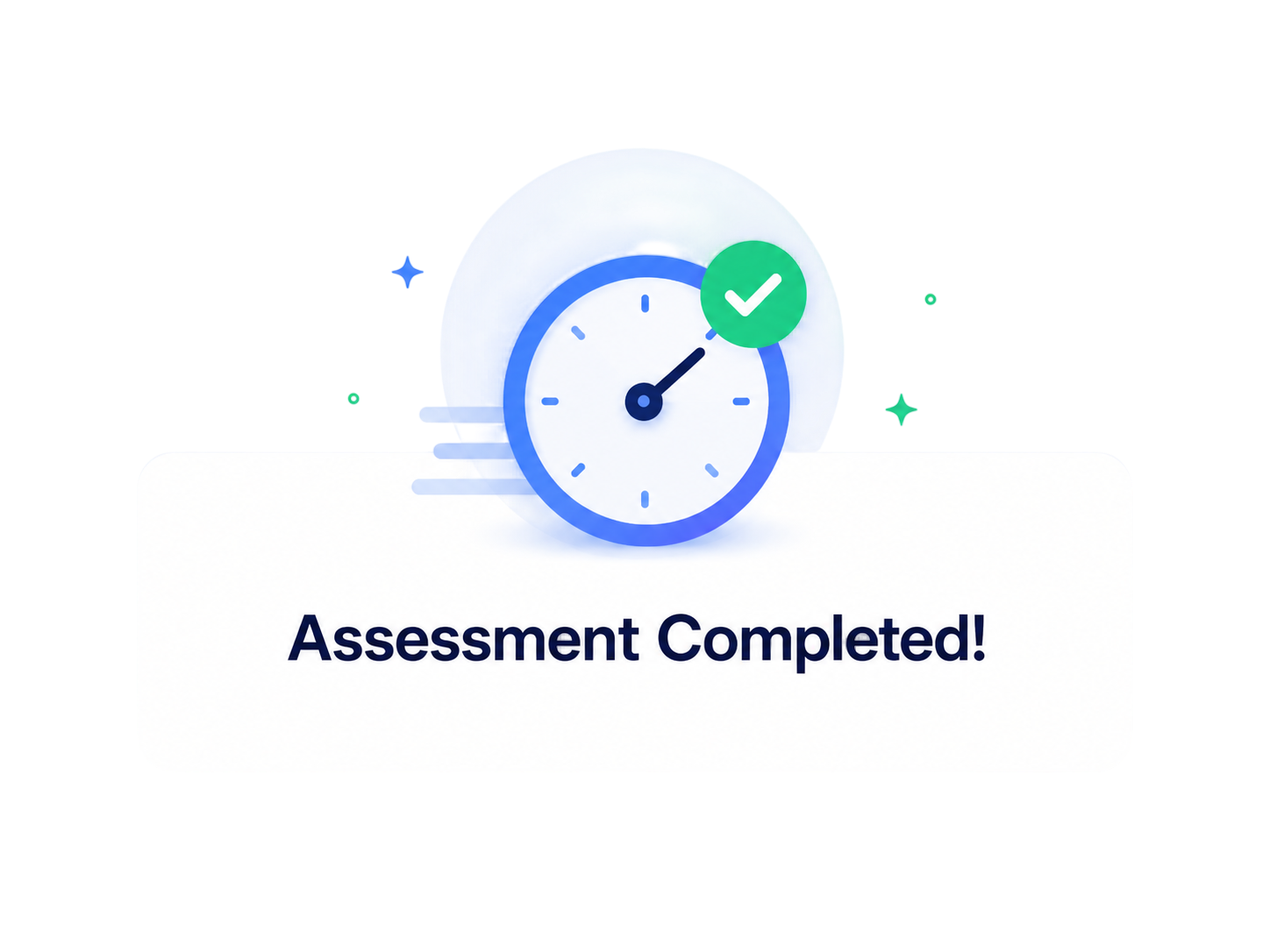 Assessment completed with instant results